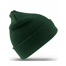 Bottle Green Junior Woolly Ski Hat