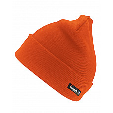 Hi Vis Orange Woolly Ski Hat with 3M™ Thinsulate™ Insulation