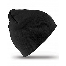 Black Pull On Soft Feel Acrylic Hat