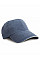 Navy/Putty Washed Fine Line Cotton Cap with Sandwich Peak