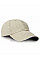 Putty/Navy Washed Fine Line Cotton Cap with Sandwich Peak