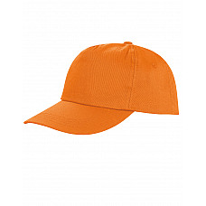 Orange Houston 5-Panel Printers Cap