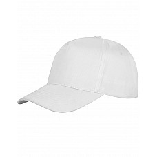 White Houston 5-Panel Printers Cap