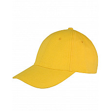 Yellow Memphis 6 Panel Brushed Cotton Low Profile Cap