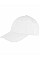 White Memphis 6 Panel Brushed Cotton Low Profile Cap