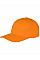 Orange Memphis 6 Panel Brushed Cotton Low Profile Cap