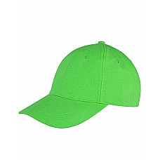 Lime Memphis 6 Panel Brushed Cotton Low Profile Cap