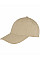 Khaki Memphis 6 Panel Brushed Cotton Low Profile Cap