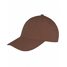 Chocolate Memphis 6 Panel Brushed Cotton Low Profile Cap