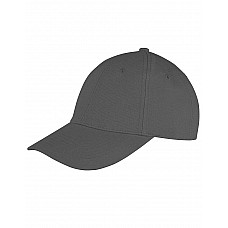 Charcoal Memphis 6 Panel Brushed Cotton Low Profile Cap