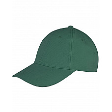 Bottle Green Memphis 6 Panel Brushed Cotton Low Profile Cap