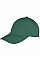 Bottle Green Memphis 6 Panel Brushed Cotton Low Profile Cap