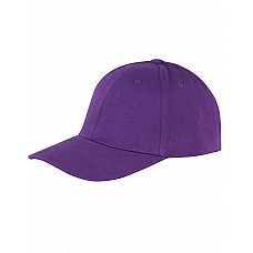 Purple Memphis 6 Panel Brushed Cotton Low Profile Cap