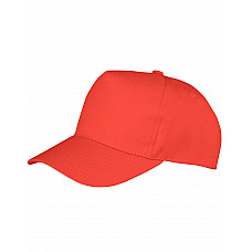 Red Boston 5-Panel Printers Cap