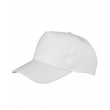 White Boston 5-Panel Printers Cap