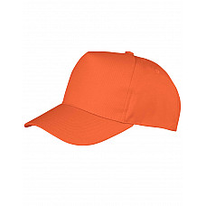 Orange Boston 5-Panel Printers Cap