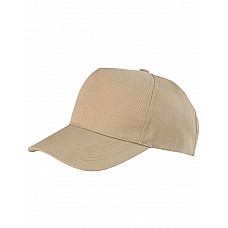 Khaki Boston 5-Panel Printers Cap