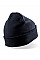 Navy Recycled Double Knit Printers Beanie