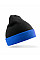 Black/Royal Recycled Black Compass Beanie