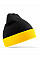 Black/Yellow Recycled Black Compass Beanie