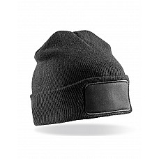 Black Recycled Thinsulate™ Printers Beanie