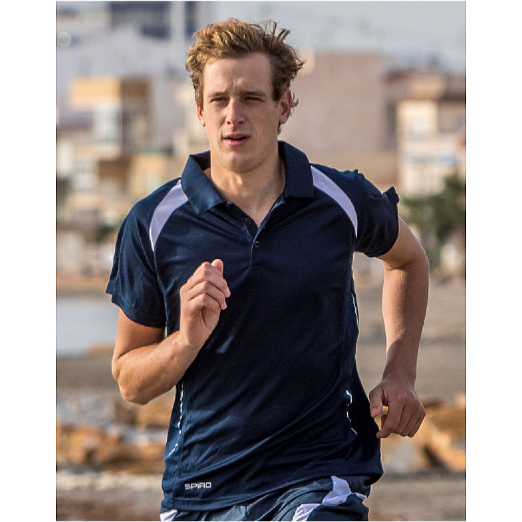 Spiro Royal/Navy Men's Team Spirit Polo Shirt | Regus.Supply