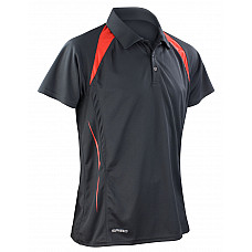 Black/Red Men's Team Spirit Polo Shirt