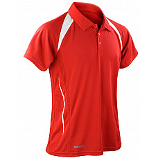 Red/White Men's Team Spirit Polo Shirt