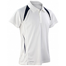 White/Navy Men's Team Spirit Polo Shirt