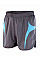 Grey/Aqua Unisex Micro-Lite Running Shorts