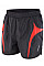 Black/Red Unisex Micro-Lite Running Shorts