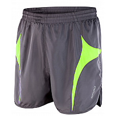 Grey/Lime Unisex Micro-Lite Running Shorts