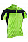 Green/Black Men's Bikewear Full Zip Performance Top