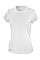 White Ladies' Quick Dry Short Sleeve T-Shirt