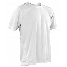 White Men's Quick Dry Short Sleeve T-Shirt