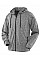 Grey/Black Men's Hooded Tee-Jacket