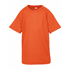 Floro Orange Junior Performance Aircool Tee