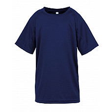 Navy Junior Performance Aircool Tee