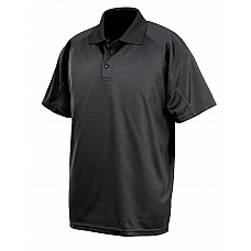 Black Performance Air Cool Polo