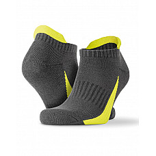 Grey/Lime 3-Pack Mixed Sneaker Sport Socks