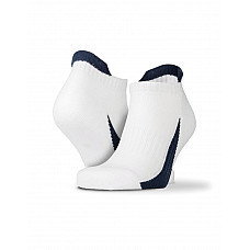 White/Navy 3-Pack Mixed Sneaker Sport Socks