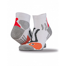 White Technical Compression Sports Socks