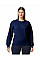 Navy Blue Softstyle Midweight Fleece Adult Crewneck