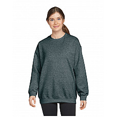 Dark Heather Softstyle Midweight Fleece Adult Crewneck