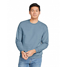 Stone Blue Softstyle Midweight Fleece Adult Crewneck