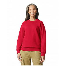 Red Softstyle Midweight Fleece Adult Crewneck