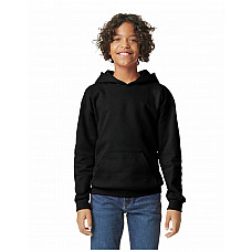 Black Softstyle Midweight Fleece Youth Hoodie