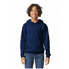 Navy Blue Softstyle Midweight Fleece Youth Hoodie