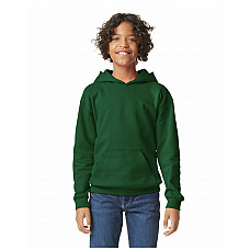 Forest Green Softstyle Midweight Fleece Youth Hoodie