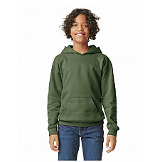 Military Green Softstyle Midweight Fleece Youth Hoodie